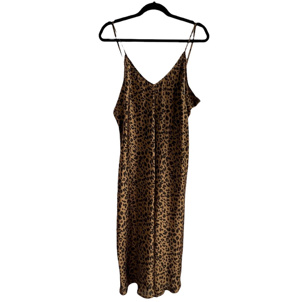 NWT A NEW DAY silk leopard slip dress